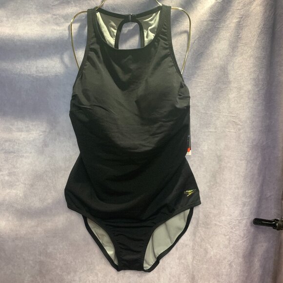 Speedo Women's Swimsuit One Piece High Neck Contemporary Cut - Picture 1 of 10